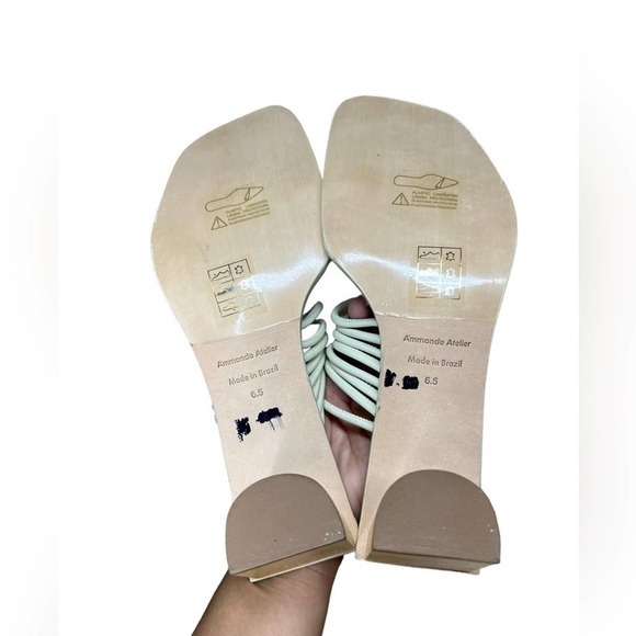 AMMONDE ATLEIR Alessandra block heel in ivory - Picture 11 of 12